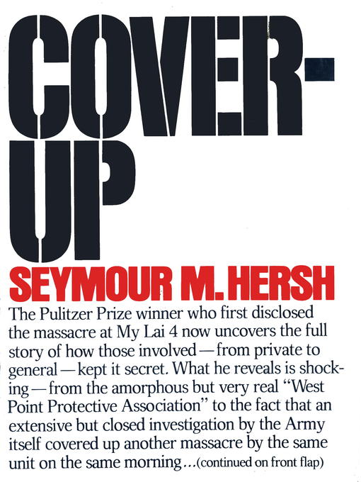 Title details for Cover-Up by Seymour M. Hersh - Available